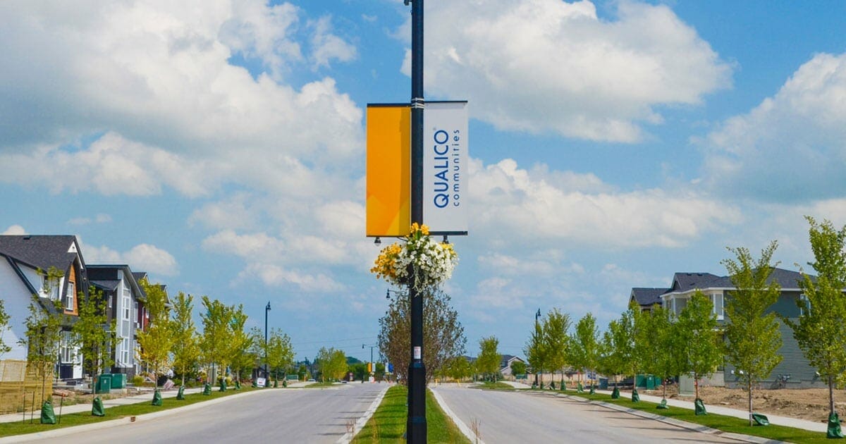 Qualico Communities Street Sign